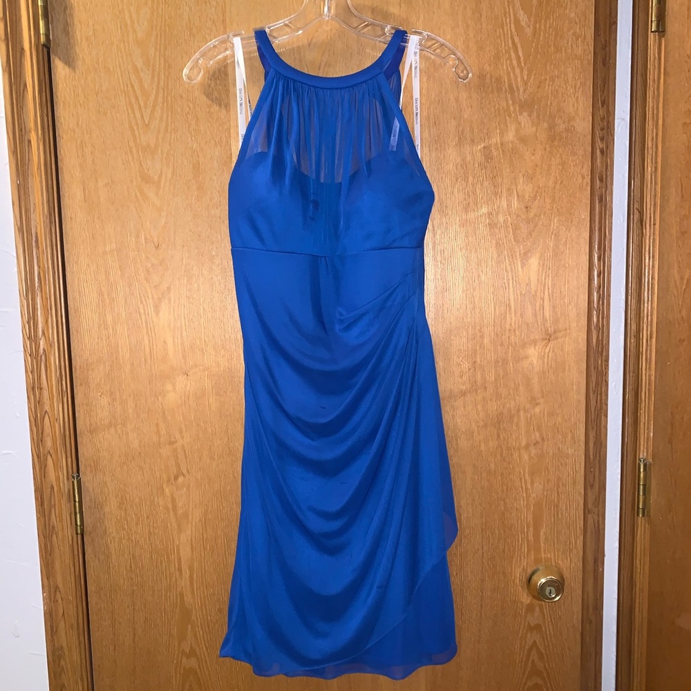 Horizon Blue David’s Bridal Bridesmaid Dress/robe